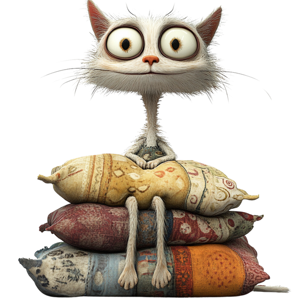 Quirky Cat 1 #162 - All Cats Screen Print T-Shirt & Hoodie
