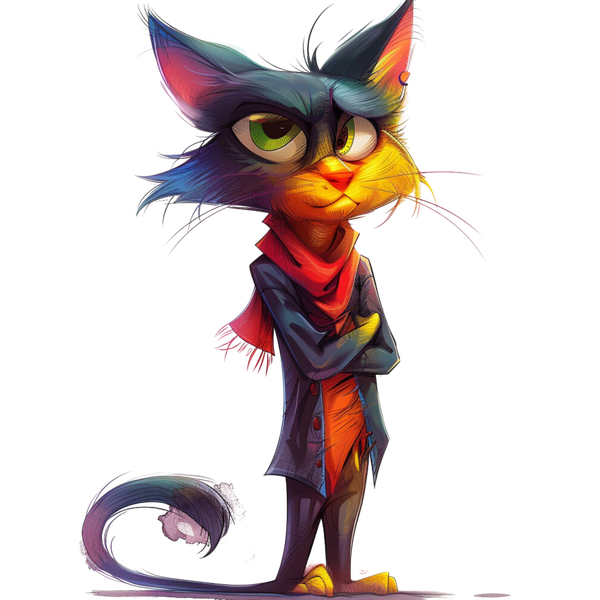Quirky Cat 1 #29 - All Cats Screen Print T-Shirt & Hoodie
