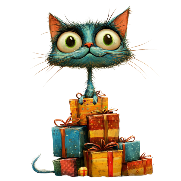 Quirky Cat 1 #31 - All Cats Screen Print T-Shirt & Hoodie