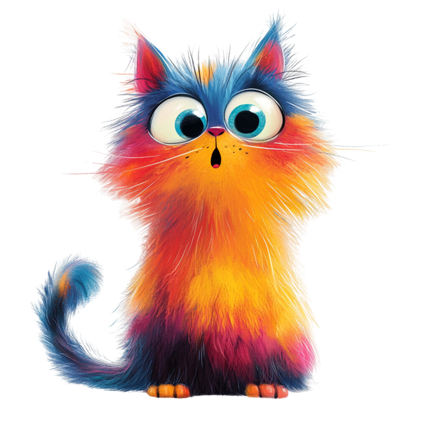 Quirky Cat 1 #42 - All Cats Screen Print T-Shirt & Hoodie