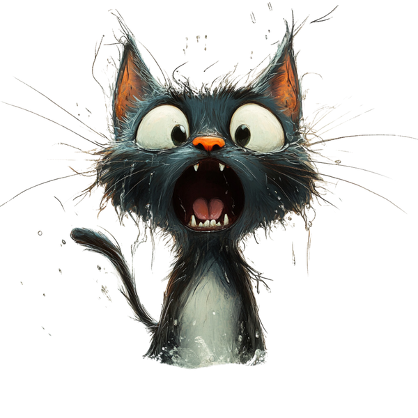 Quirky Cat 2 #86 - All Cats Screen Print T-Shirt & Hoodie