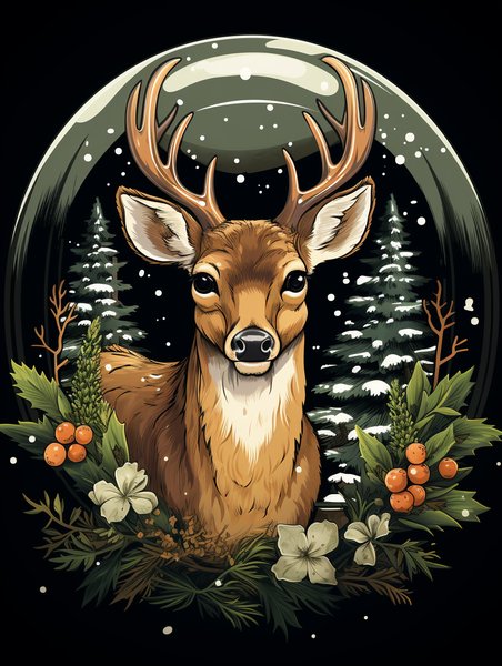 Christmas & Holiday #11 - Christmas & Holiday Screen Print T-Shirt & Hoodie