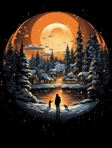 Christmas & Holiday #305 - Christmas & Holiday Screen Print T-Shirt & Hoodie