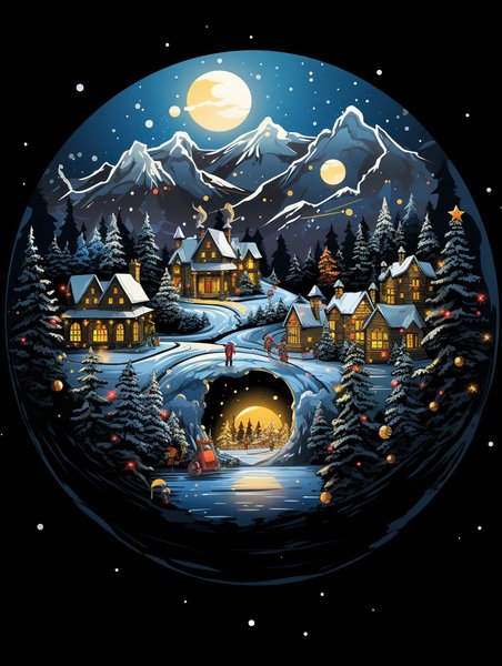 Christmas & Holiday #306 - Christmas & Holiday Screen Print T-Shirt & Hoodie