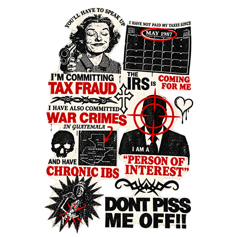 Tax Fraud - Cool Designz Screen Print T-Shirt & Hoodie