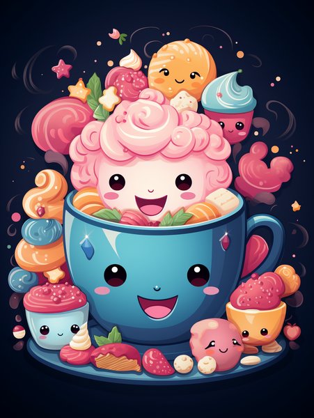 A Delightful Little Teacup Wi - Cute & Kawaii Screen Print T-Shirt & Hoodie