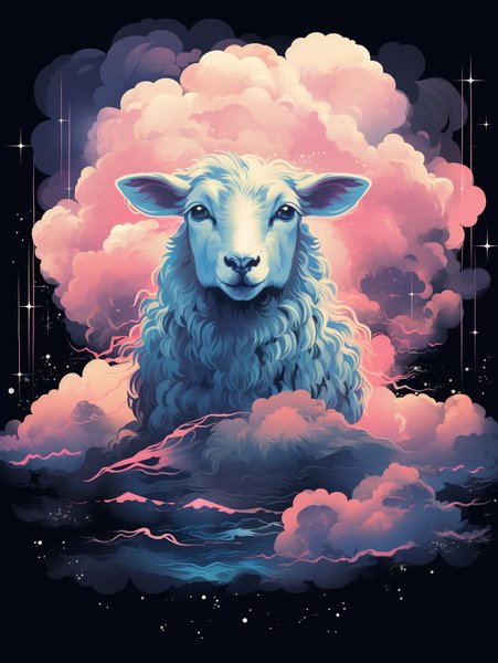 A Fluffy Cloud Shaped Like A - Cute & Kawaii Screen Print T-Shirt & Hoodie