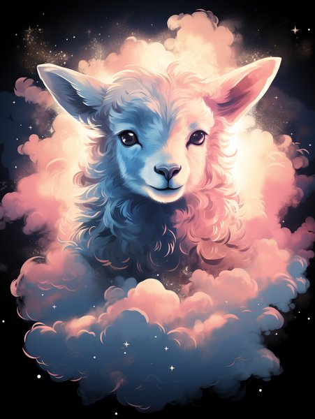 A Fluffy Cloud Shaped Like A - Cute & Kawaii Screen Print T-Shirt & Hoodie