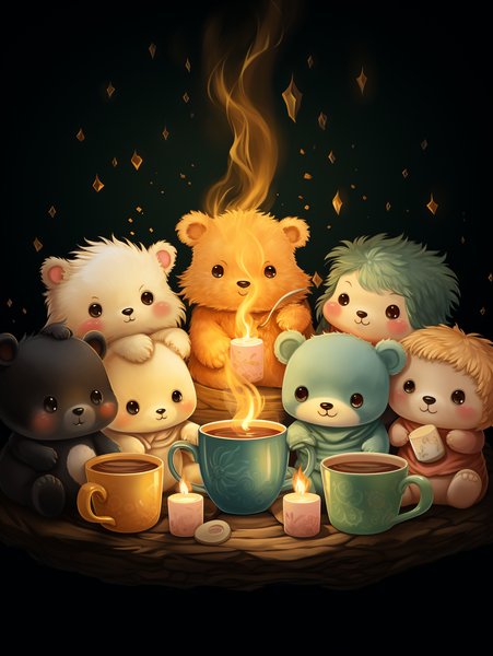 A Group Of Cuddly Stuffed Ani - Cute & Kawaii Screen Print T-Shirt & Hoodie