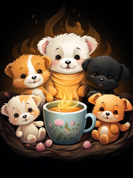 A Group Of Cuddly Stuffed Ani - Cute & Kawaii Screen Print T-Shirt & Hoodie