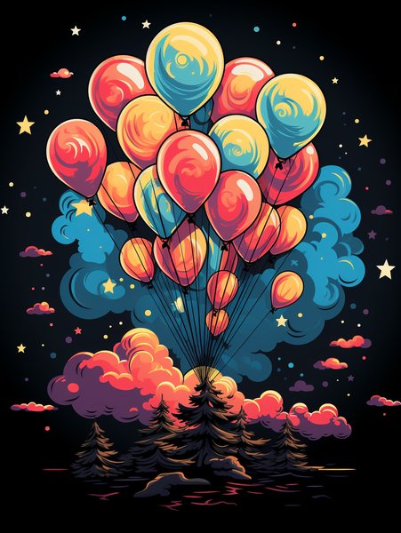 A Group Of Happy Colorful Bal - Cute & Kawaii Screen Print T-Shirt & Hoodie