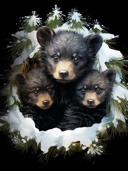 A Group Of Tiny Cuddly Bear C - Cute & Kawaii Screen Print T-Shirt & Hoodie