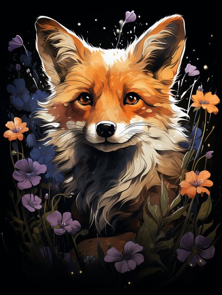 A Mischievous Fox Playing In - Cute & Kawaii Screen Print T-Shirt & Hoodie
