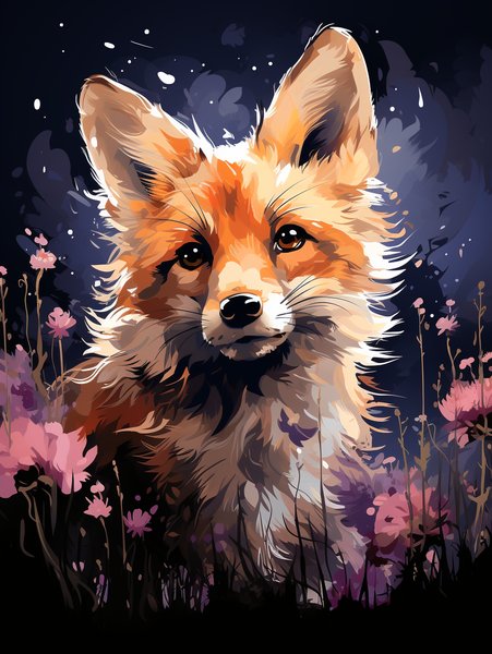 A Mischievous Fox Playing In - Cute & Kawaii Screen Print T-Shirt & Hoodie