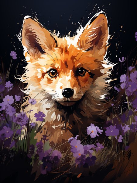 A Mischievous Fox Playing In - Cute & Kawaii Screen Print T-Shirt & Hoodie