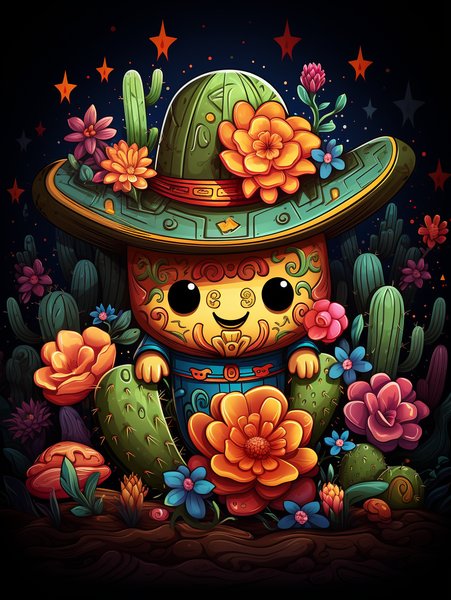 A Small Charming Cactus With - Cute & Kawaii Screen Print T-Shirt & Hoodie