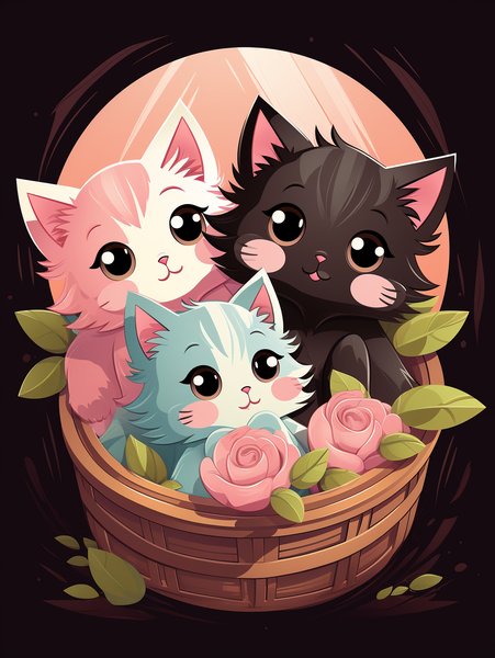 A Bundle Of Fluffy Kittens Sn - Cute & Kawaii Screen Print T-Shirt & Hoodie
