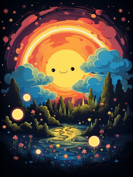 A Small Joyful Paintbrush Pai - Cute & Kawaii Screen Print T-Shirt & Hoodie