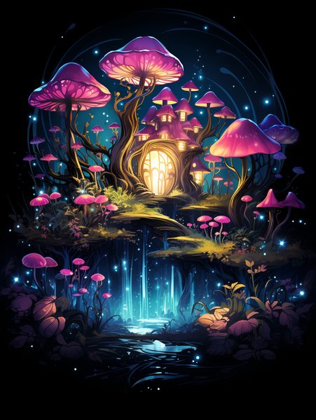 A Sweet Little Fairy Garden W - Cute & Kawaii Screen Print T-Shirt & Hoodie