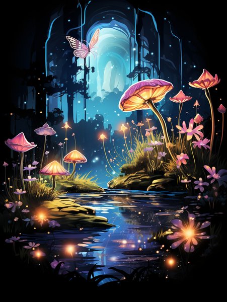 A Sweet Little Fairy Garden W - Cute & Kawaii Screen Print T-Shirt & Hoodie