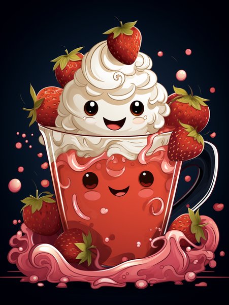 A Sweet Little Strawberry Wit - Cute & Kawaii Screen Print T-Shirt & Hoodie