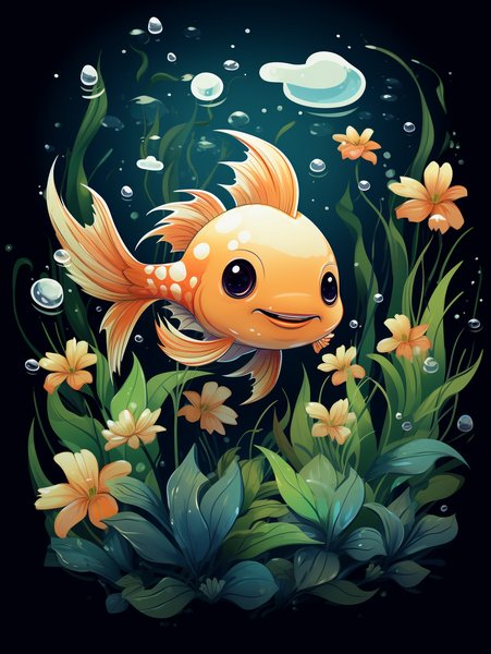 A Tiny Bubbly Aquarium With S - Cute & Kawaii Screen Print T-Shirt & Hoodie
