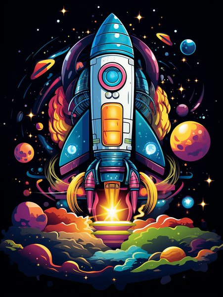 A Tiny Cute Space Shuttle Wit - Cute & Kawaii Screen Print T-Shirt & Hoodie