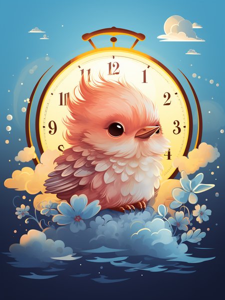An Adorable Little Alarm Cloc - Cute & Kawaii Screen Print T-Shirt & Hoodie