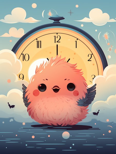 An Adorable Little Alarm Cloc - Cute & Kawaii Screen Print T-Shirt & Hoodie