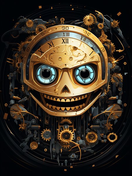 An Adorable Little Clock With - Cute & Kawaii Screen Print T-Shirt & Hoodie