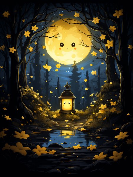 A Charming Little Lantern Wit - Cute & Kawaii Screen Print T-Shirt & Hoodie