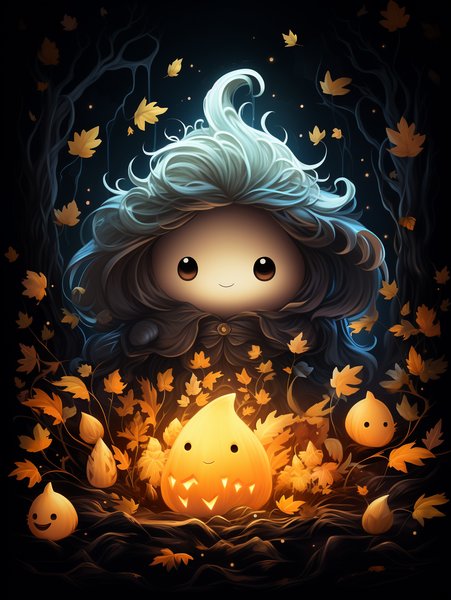 Halloween Trick Or Treat Tiny - Cute & Kawaii Screen Print T-Shirt & Hoodie