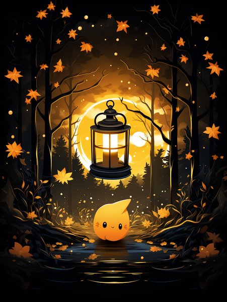A Charming Little Lantern Wit - Cute & Kawaii Screen Print T-Shirt & Hoodie