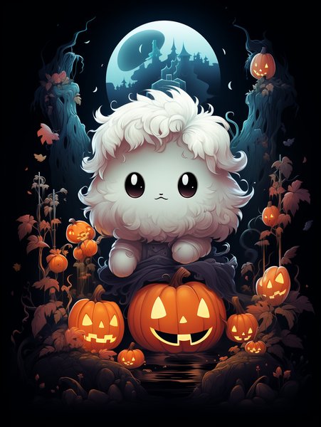 Halloween Trick Or Treat Tiny - Cute & Kawaii Screen Print T-Shirt & Hoodie