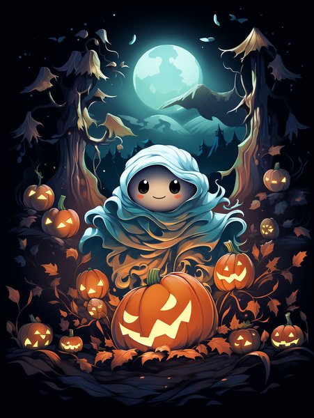 Halloween Trick Or Treat Tiny - Cute & Kawaii Screen Print T-Shirt & Hoodie