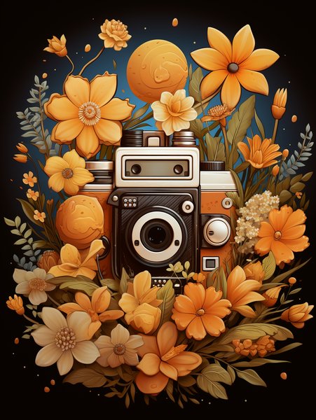 A Cute Little Vintage Camera - Cute & Kawaii Screen Print T-Shirt & Hoodie