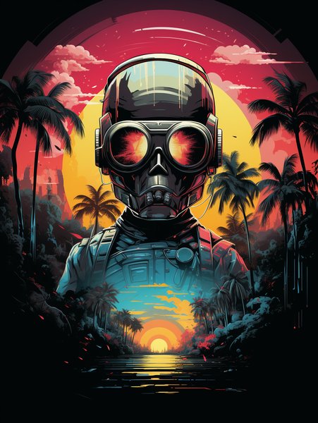 A Cute Robot Exploring A Futu - Cute & Kawaii Screen Print T-Shirt & Hoodie
