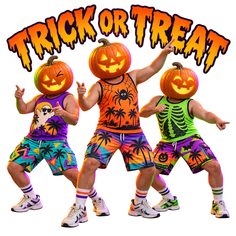 Trick or Treat - Halloween Screen Print T-Shirt & Hoodie