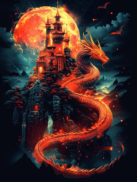 Fantasy & Mythical #767 - Fantasy & Mythical Screen Print T-Shirt & Hoodie