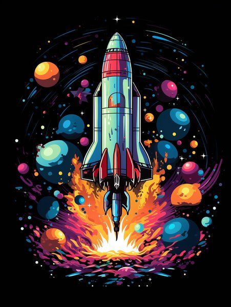 A Retro 60s Scifi Sticker Dep - Futuristic & Cyberpunk Screen Print T-Shirt & Hoodie