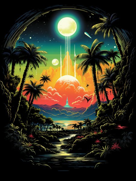 Artwork Only Fantastic Amazin - Futuristic & Cyberpunk Screen Print T-Shirt & Hoodie
