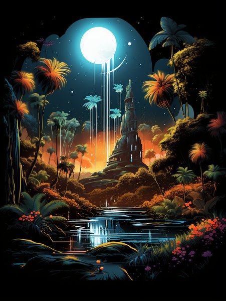 Artwork Only Fantastic Amazin - Futuristic & Cyberpunk Screen Print T-Shirt & Hoodie