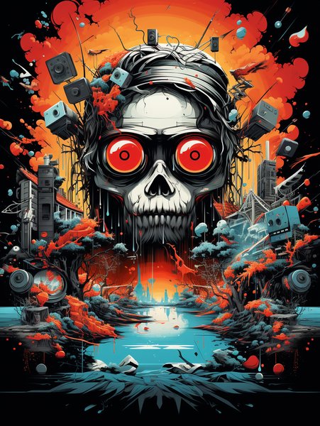 Pop Art Vintage Collage. Surr - Futuristic & Cyberpunk Screen Print T-Shirt & Hoodie