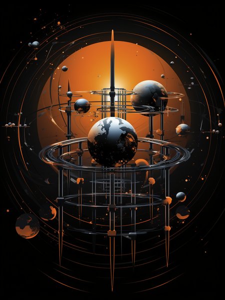 Poster Futuristic Retro Moder - Futuristic & Cyberpunk Screen Print T-Shirt & Hoodie