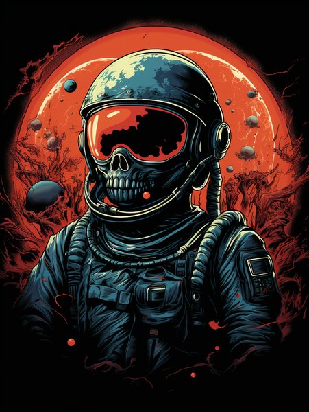 Retro Dark Vintage Sci Fi 2 - Futuristic & Cyberpunk Screen Print T-Shirt & Hoodie