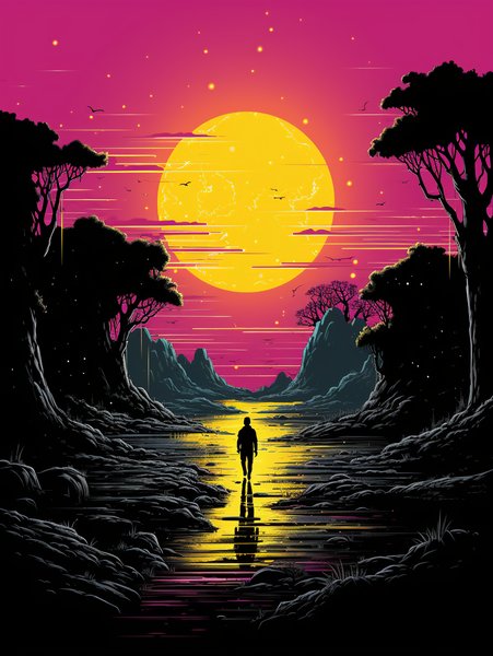 The Cartoonish Cartoon Illust - Futuristic & Cyberpunk Screen Print T-Shirt & Hoodie