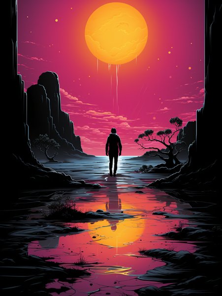 The Cartoonish Cartoon Illust - Futuristic & Cyberpunk Screen Print T-Shirt & Hoodie