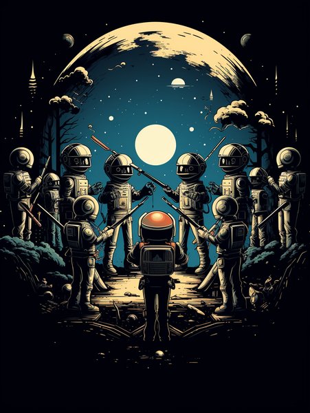 A 1920s Baseball Team - Futuristic & Cyberpunk Screen Print T-Shirt & Hoodie
