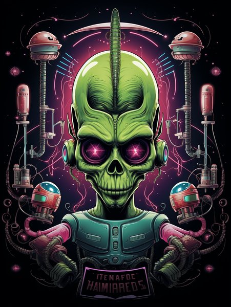 A Classic Barbershop - Futuristic & Cyberpunk Screen Print T-Shirt & Hoodie