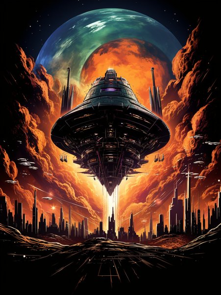 A Classic Car Transformed Int - Futuristic & Cyberpunk Screen Print T-Shirt & Hoodie